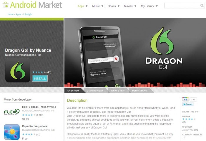 Nuance Dragon Go