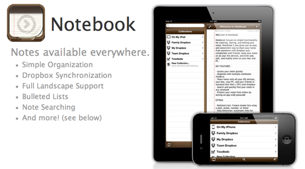 Appigo's Notebooks for iPad, a Quick Look and Exclusive Interview 1 Safari