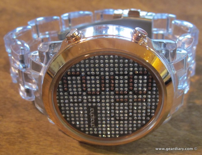 The Phosphor Appear Rose Gold Crystal Watch with Clear Nylon Bracelet Review