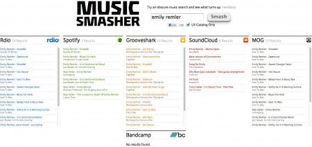 Music Smasher Searches Across Streaming Music Services
