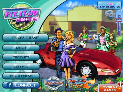 Fix It Up 80's 'Meet Kate's Parents' for the iPad Game Review