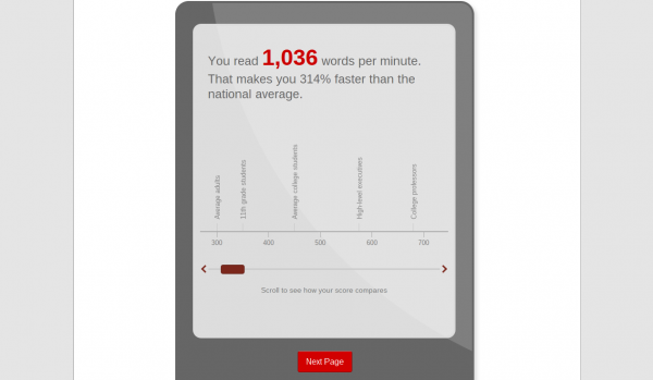 Staples Asks, 'How Fast Can You Read?'