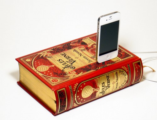 Gnome Canterwick Beautifully Repurposes Leather-Bound Classics as iPhone Charger Docks
