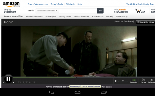 How to get Amazon Prime Streaming Media and Flash Content to Play on your Nexus 7