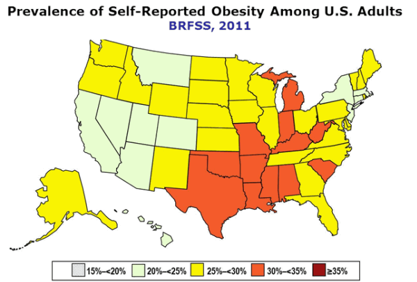 Good News, Bad News ... Obesity Rates Over 30% in 12 States, But Junk Food Laws Might Be Working