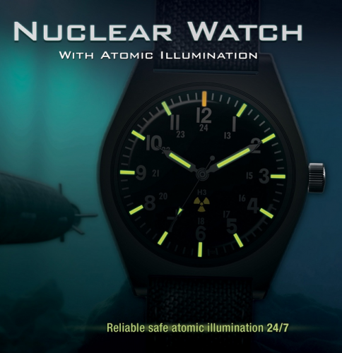 Tell Time with the Help of a Nuclear Watch and Watch Tritium Decay in Action