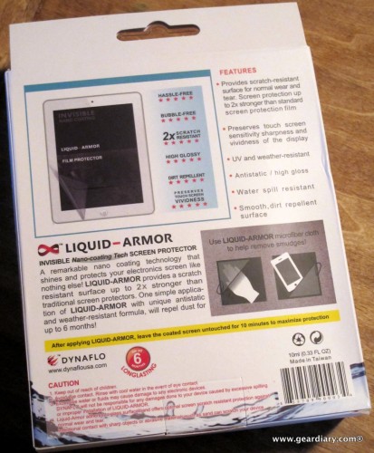 Liquid-Armor Invisible Nano-Coating Tech Screen Protector for Tablets and eReaders Review