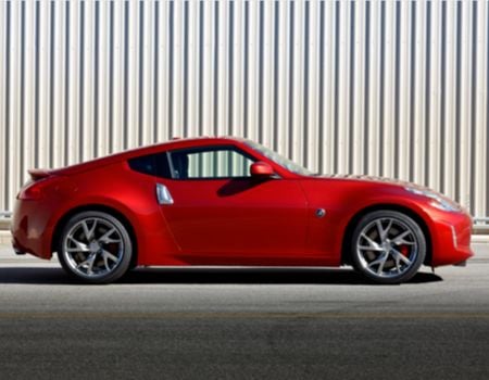 2013 Nissan 370Z Coupe in Steamy, Hot Magma Red
