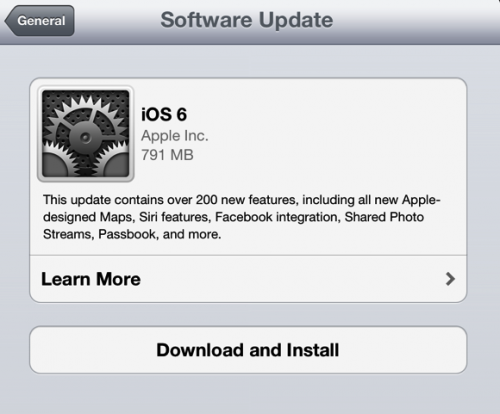 Apple iOS 6 Update Now Available for Download!