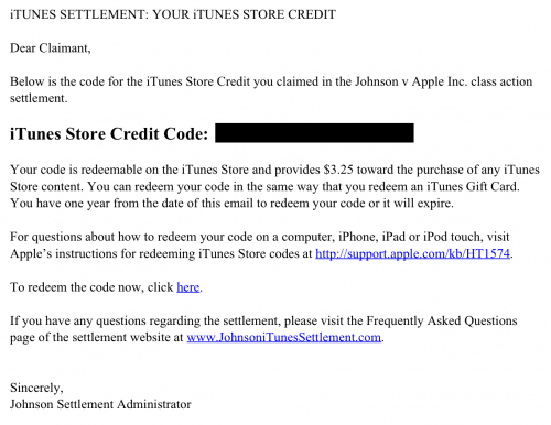 Watch Your Inbox for the iTunes Settlement Credit!