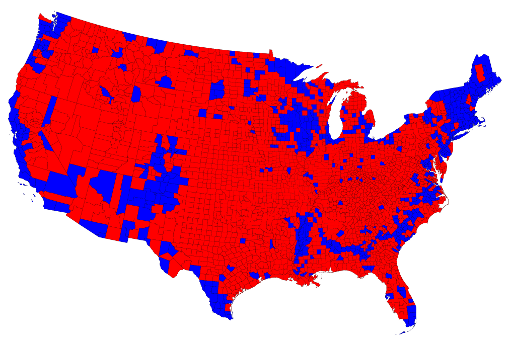Election Maps - "Why Is the Map All Red if Obama Won?"
