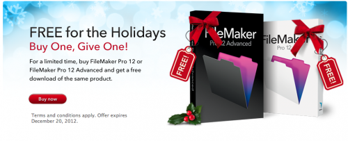 Gear Diary Buy One FileMaker, Give One Free Offer Arrives for Holidays photo