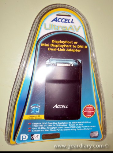 Accell DisplayPort/Mini DisplayPort to DVI-D Dual-Link Adapter Review