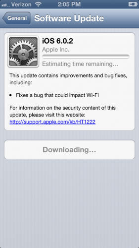 iOS 602 Update
