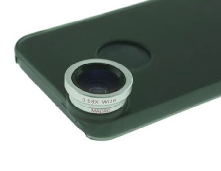 Fisheye + Wide Angle (+Macro) + 2X + 9X + 12X Telephoto Lens Combo for iPhone 5