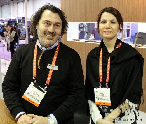 Ali Yildirim, Beyzacases founder and CEO and Burcu Ozden, BeyzaCases designer